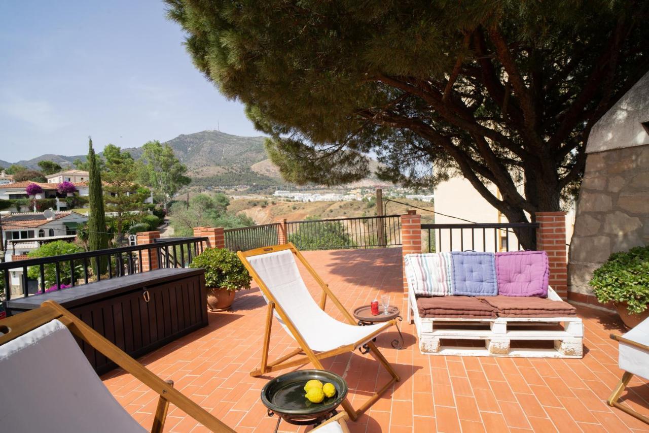 Casa Ancladero Big Rooftop Terrace, 2 Bedroom Guesthouse W Garden And View Fuengirola Zewnętrze zdjęcie
